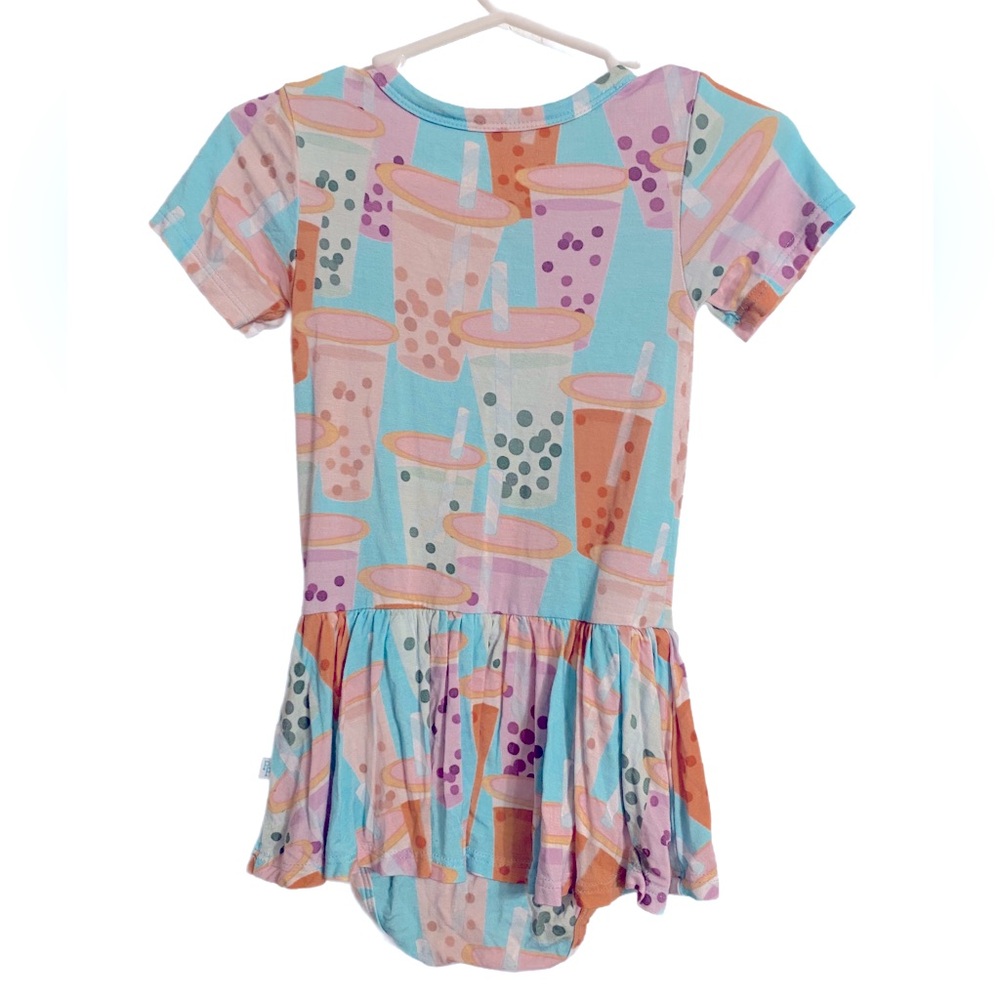 Posh Peanut Pastel Bubble Tea Twirl Skirt Bodysuit Dress Size 18-24 Months - Picture 3 of 4